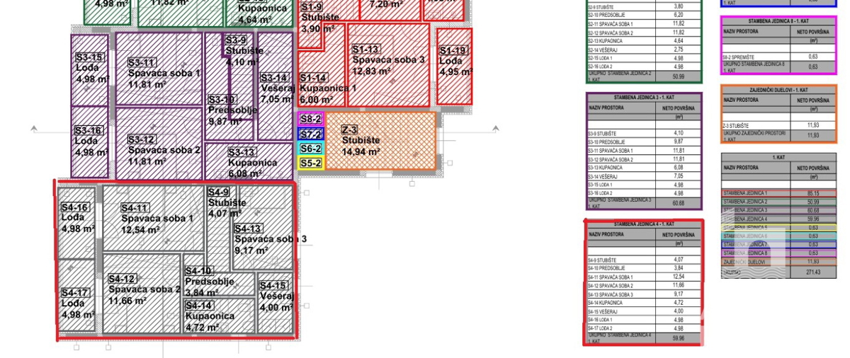 Vodice, dvonadstropno stanovanje z vrtom in 2 parkirnima mestoma