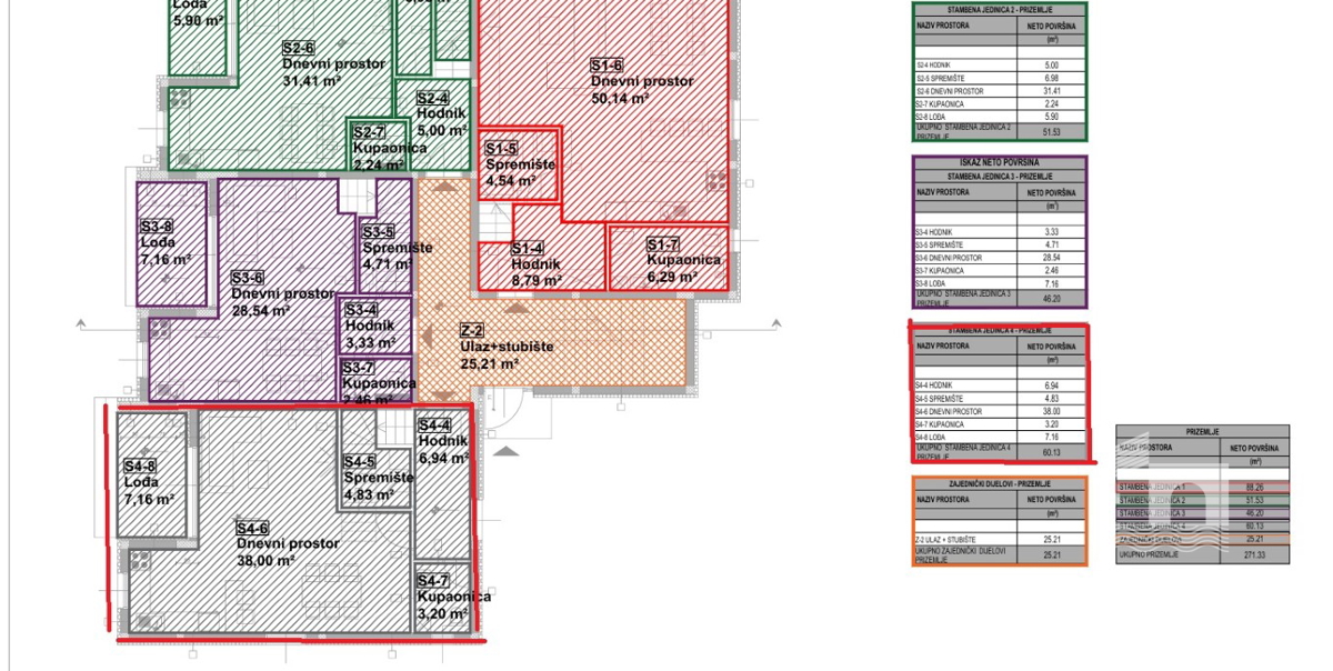 Vodice, dvonadstropno stanovanje z vrtom in 2 parkirnima mestoma