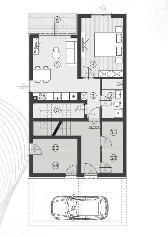 Prodaja stanovanja s vrtom in parkirnim mestom v novem stanovanjskem kompleksu, Štinjan! 10A