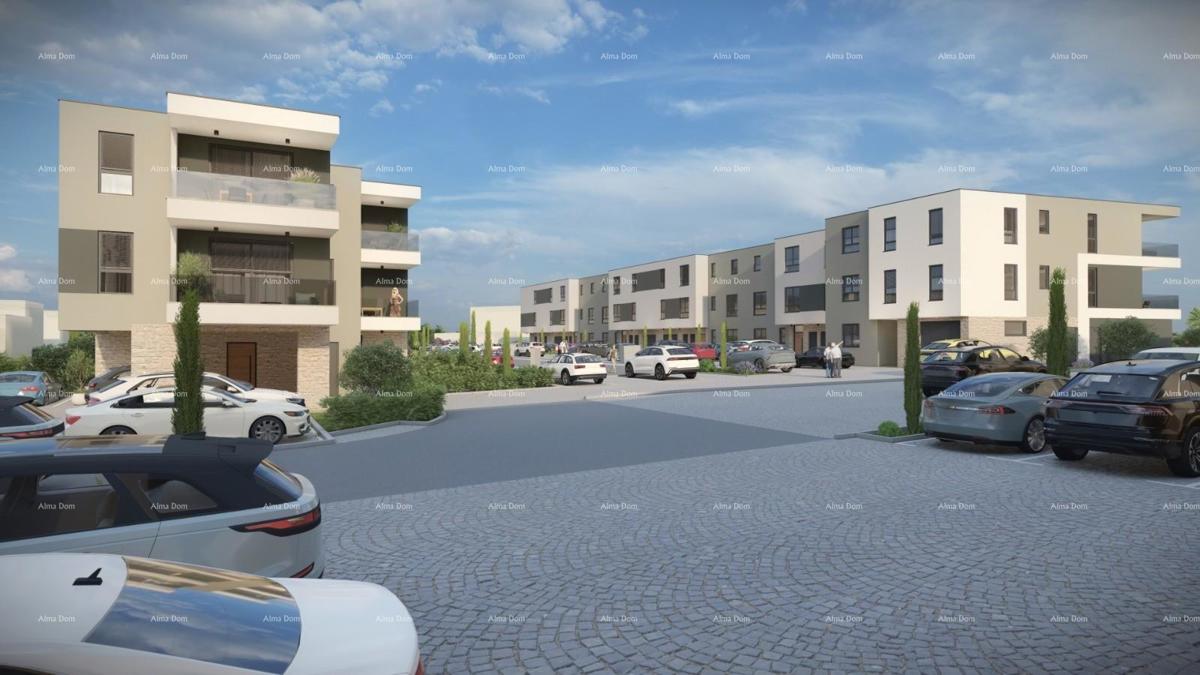 Prodaja! Stan v novogradnji s 3 spalnice in dvema parkirnima mestoma, Pula, Valdebek! S4