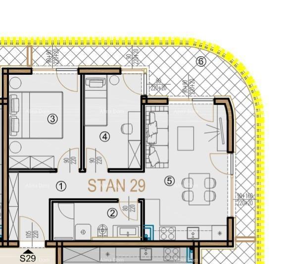 Poreč - prodaja stanovanja v poslovno-stanovanjskem, modernem kompleksu. S29