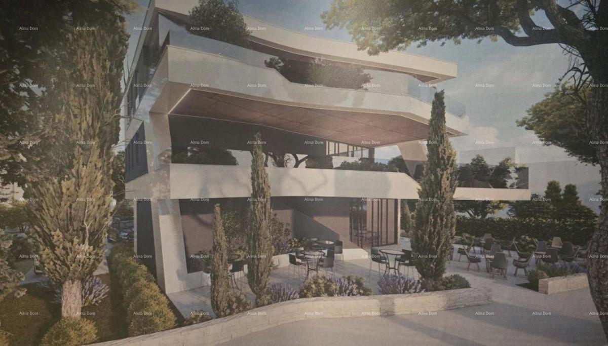 Prodaja gradbenega zemljišča z izdelanim projektom za gradnjo poslovne stavbe, Medulin!