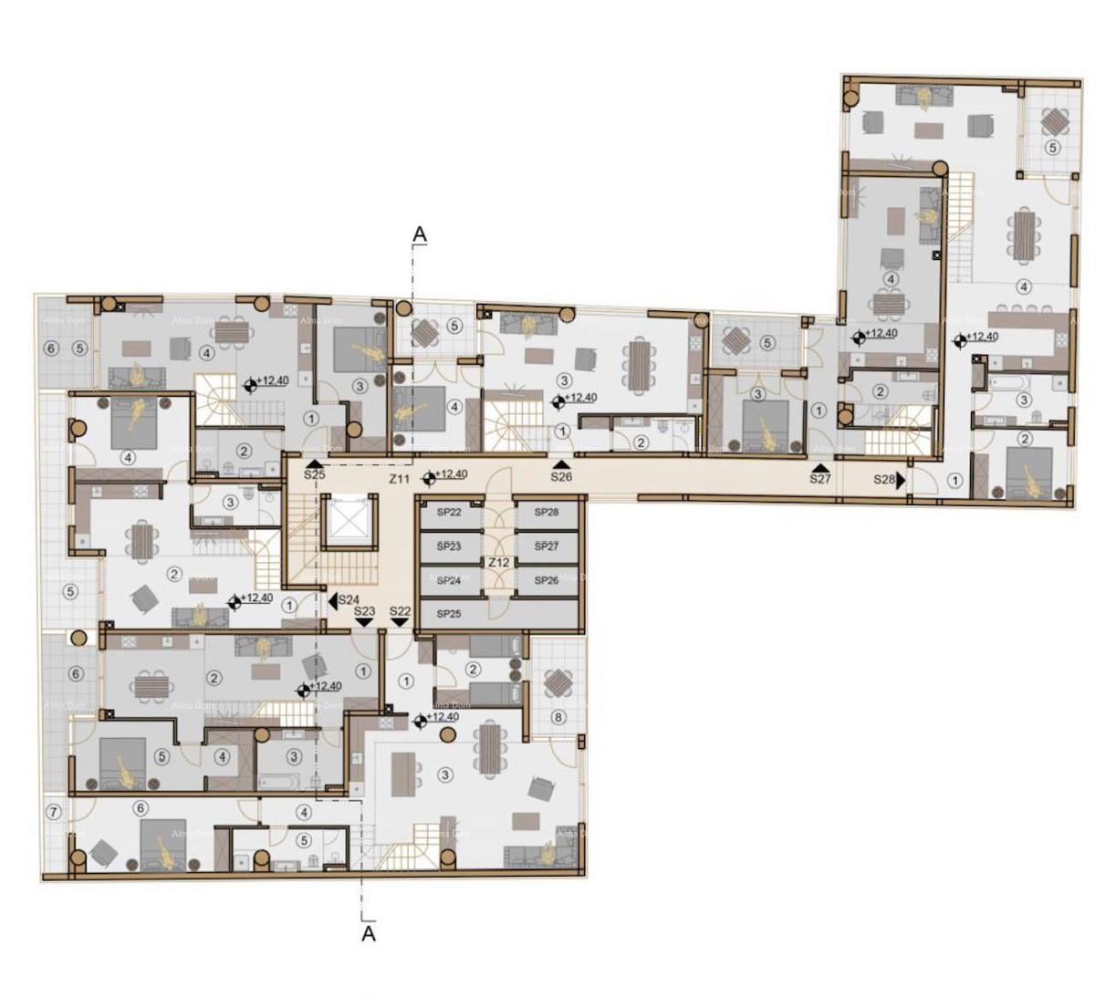 Prodaja modernih stanovanj v novogradnji, center, Pula!