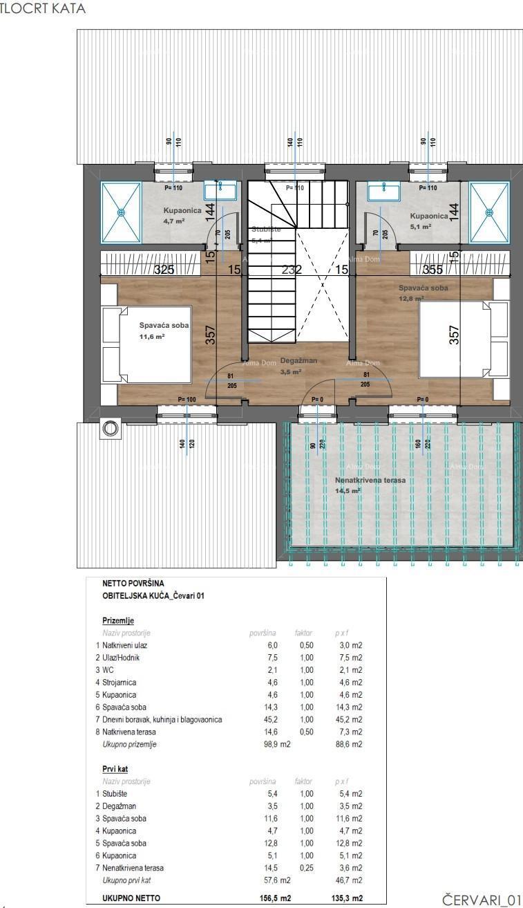 Prelepa vila s bazenom, located in a peaceful setting of Červar.