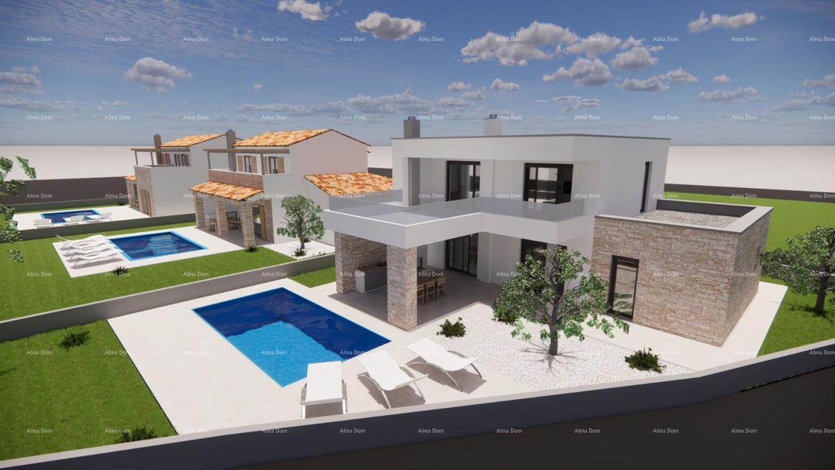 Prelepa vila s bazenom, located in a peaceful setting of Červar.