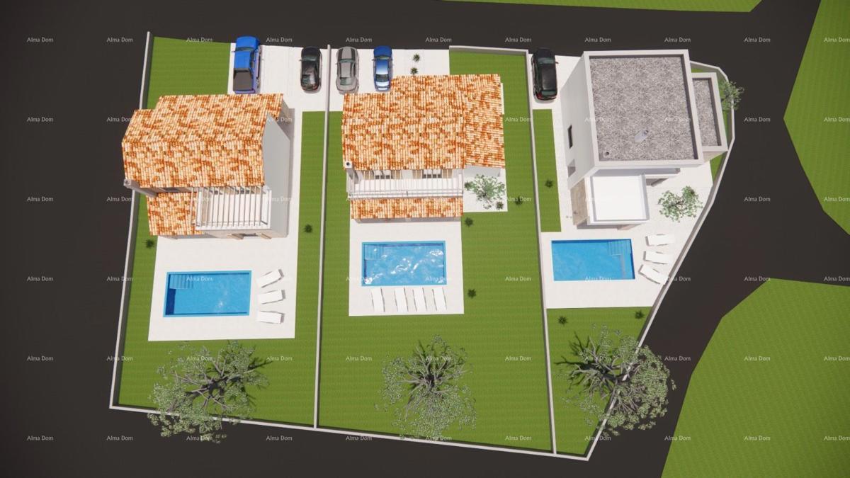 Prelepa vila s bazenom, located in a peaceful setting of Červar.