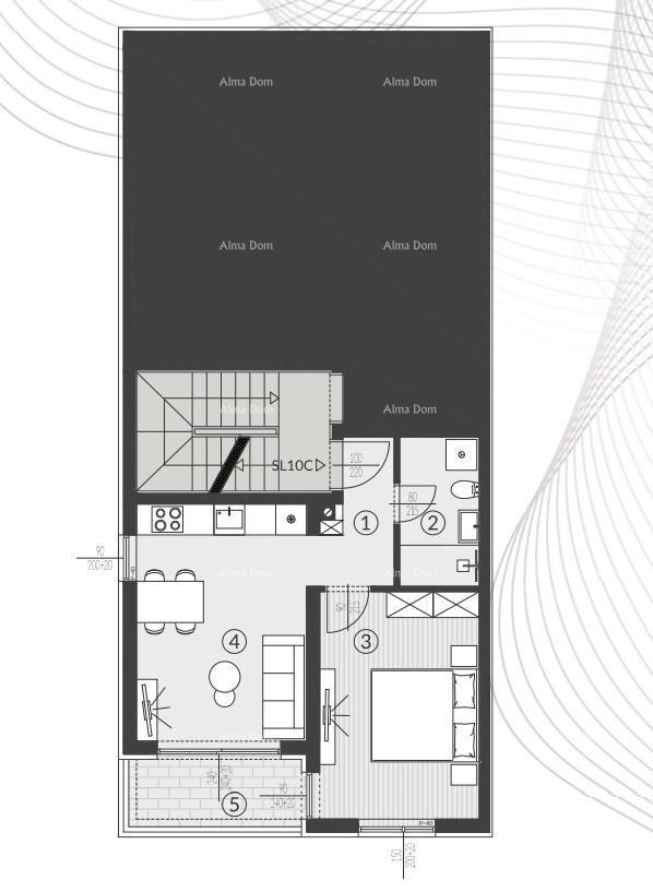 Prodaja stanov v novem stanovanjsko kompleksu, Štinjan! 10C