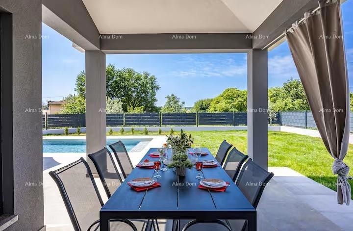 Pomer. Nova samostojeća prizemnica z bazenom.