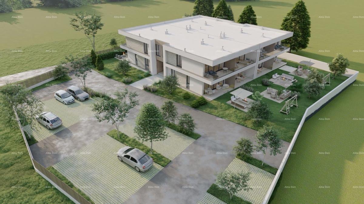 Prodaja - stan v novogradnji z vrtom in parkirnim mestom, Rovi