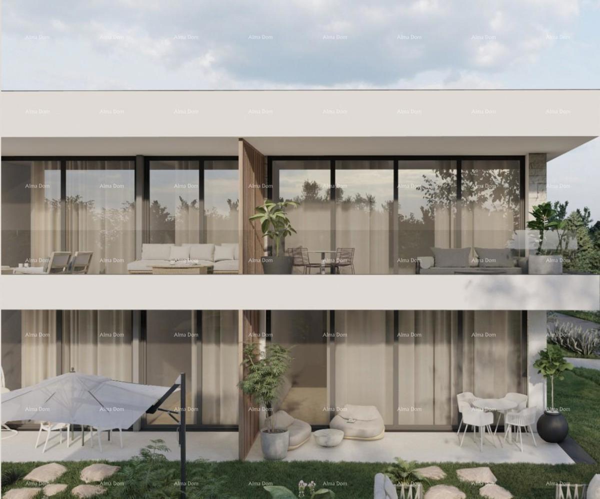 Prodaja - Stan v gradnji z vrtom in parkirnim mestom, blizu Rovinjskega sela!