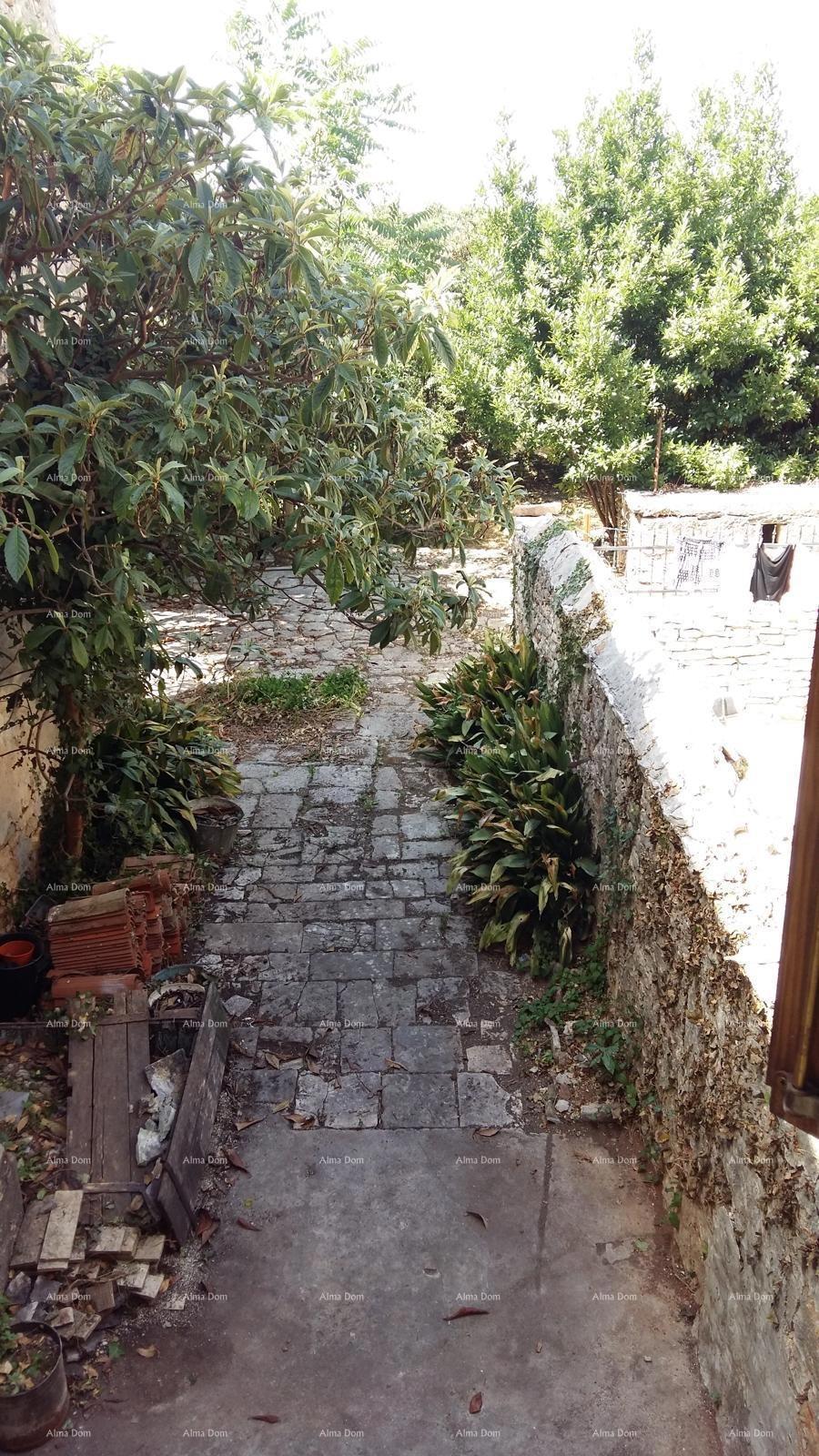 Odlična priložnost! Prodaja stanovanjske stavbe s poslovnim prostorom in vrtom, v centru Vodnjana!