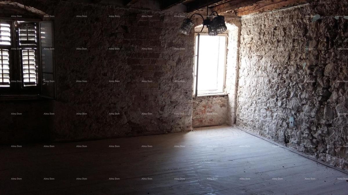 Odlična priložnost! Prodaja stanovanjske stavbe s poslovnim prostorom in vrtom, v centru Vodnjana!