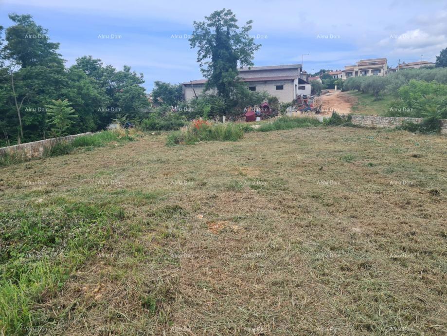 Građevinsko zemljišče s pogledom na morje in gradbenim dovoljenjem – Kaštelir- Labinci