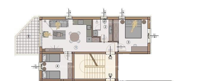 Prodaja -Valdebek   stan na prvem nadstropju, v novem stanovanjskem kompleksu, Valdebek, Pula! Zg6 S2