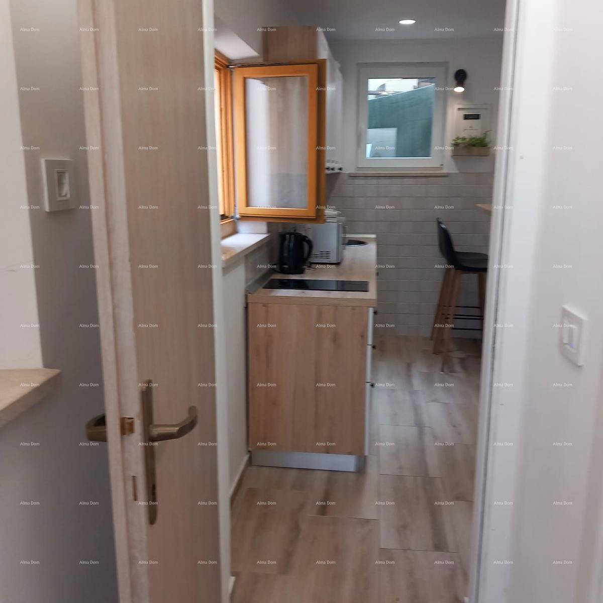 Pješčana Uvala, 200 metrov od plaže in morja, simpatična hišica s tremi apartmaji.