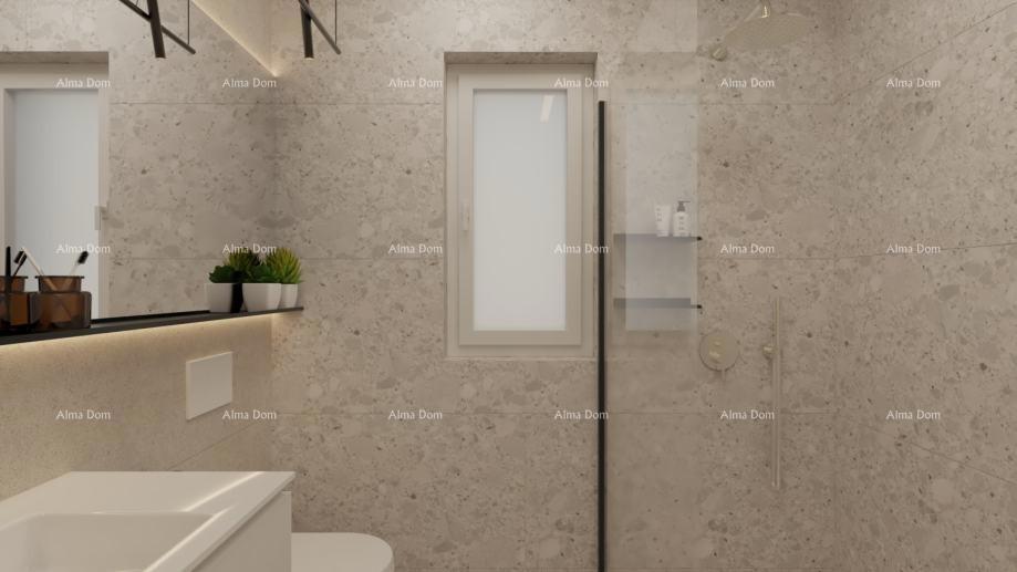 Medulin – Mukalba, novogradnja 59,50 m², ekskluzivno ob morju