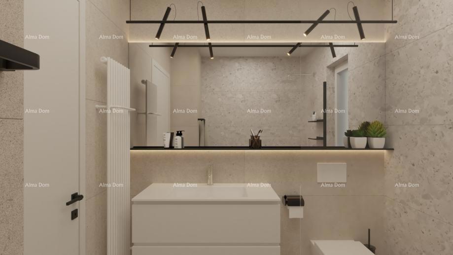 Medulin – Mukalba, novogradnja 59,50 m², ekskluzivno ob morju