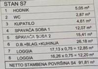 Novigrad – Novogradnja, stan 91,81 m² s dvema loggijama površine 33 m².