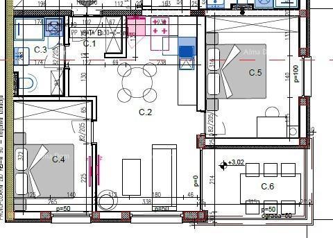 Prodaja stanovanja v novogradnji – Pula, Veli Vrh, S-C Z-B