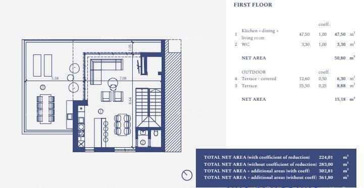 UMAG, Samostoječa vila v luksuznem letovišču! Pogled na morje! V 29