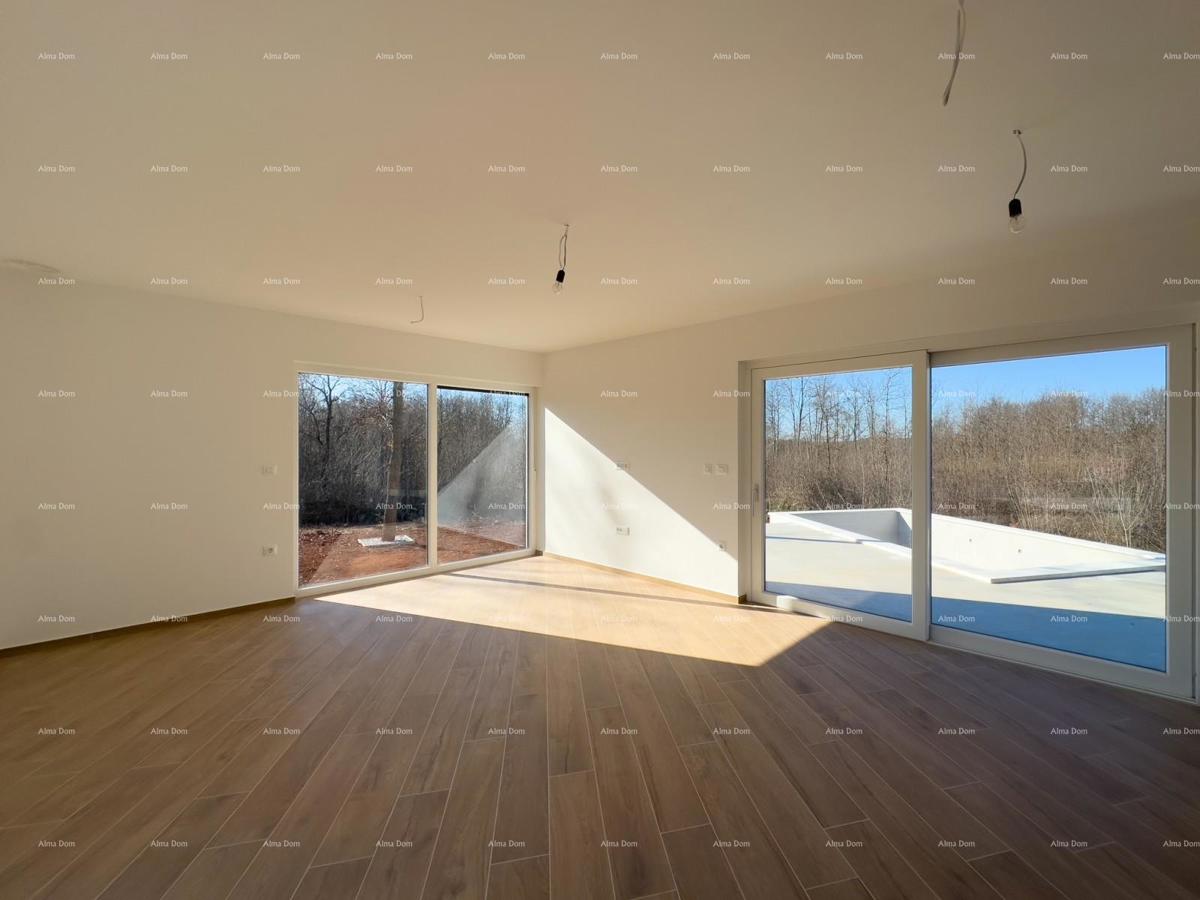 KOŽLJANI - Moderna hiša z bazenom. Blizu gozda, 15 minut do morja