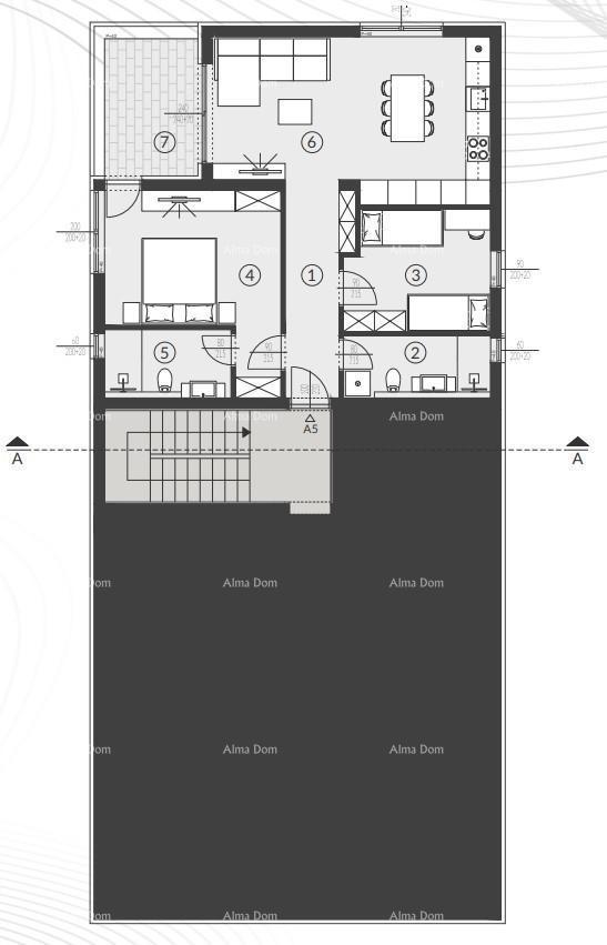 Prodaja stanov v moderni novogradnji s bazenom, Fažana!
