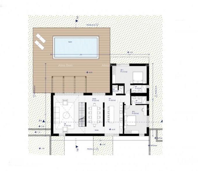 Prodaja - gradbeno zemljišče s dovoljenjem, gradnja se lahko začne takoj! Kanfanar!
