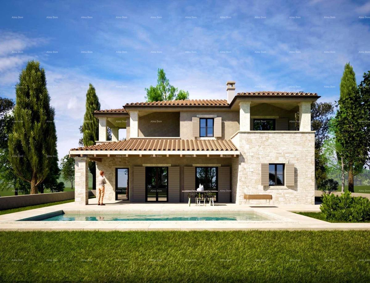 Hiša s bazenom in pogledom na morje, Kaštelir