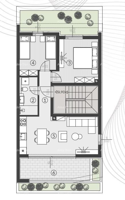 Prodaja stanov s parkirnim mestom v novem stanovanjskem kompleksu, Štinjan! SL9D