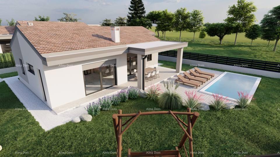 Prodaja kuće prizemnice s bazenom u fazi izgradnje