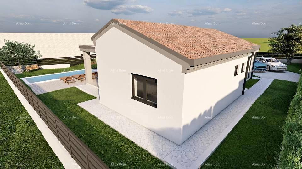 Prodaja kuće prizemnice s bazenom u fazi izgradnje