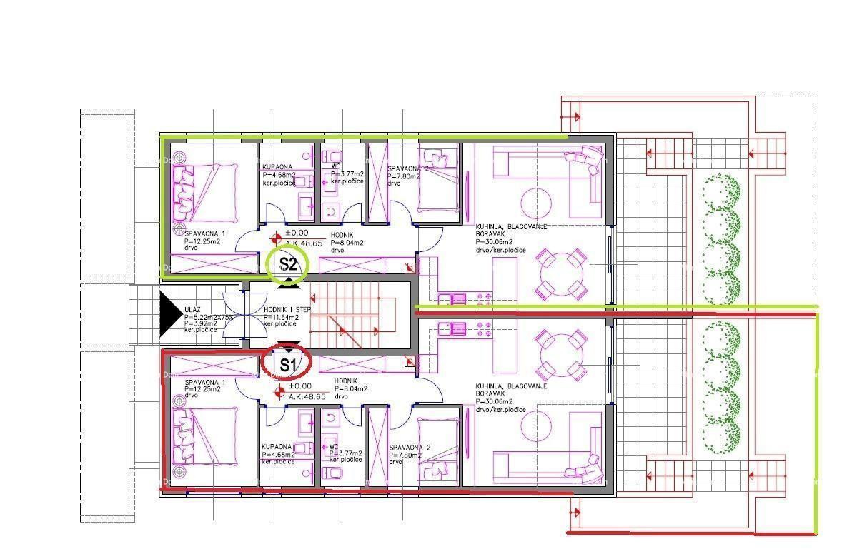 Ližnjan! Novogradnja! Apartma z manjšim vrtom.