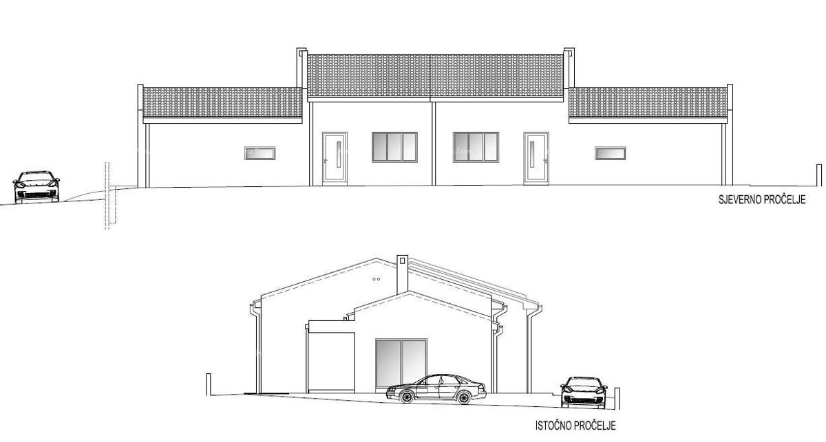 Moderna dupleks vila z bazenom naprodaj, Kožljani, Barban!