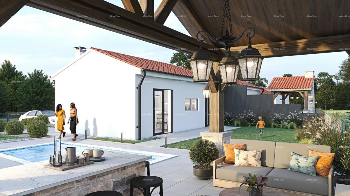 BARBAN, KOŽLJANI - Novogradnja / Dvojna gradnja, levi del. Ekološko območje