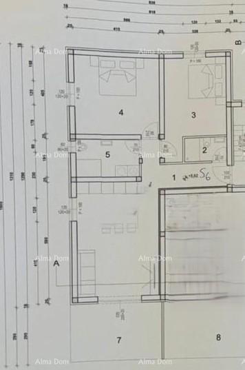 Novigrad – Novogradnja, stan 81,22 m² s teraso 13 m².