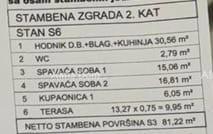 Novigrad – Novogradnja, stan 81,22 m² s teraso 13 m².