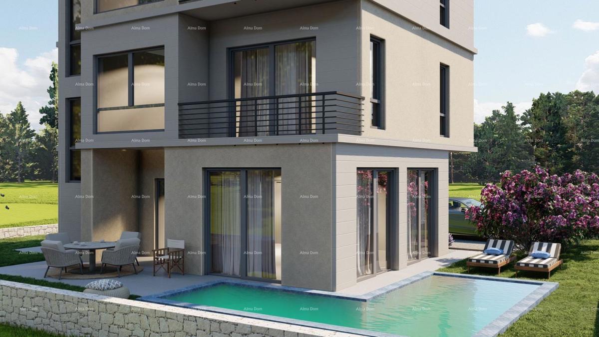 Manja zgrada s samo tremi stanovi! V gradnji, nedaleč od centra Pule!