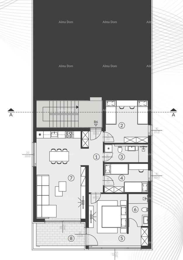 Prodaja stanov v moderni novogradnji s bazenom, Fažana!