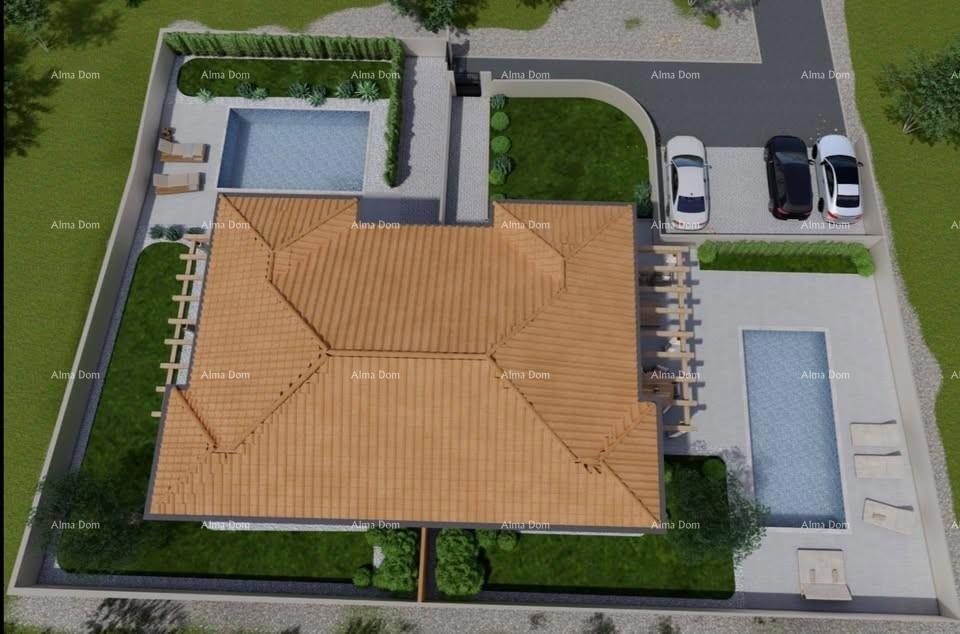 Dve moderni vili z bazenom in savno v gradnji - Istra