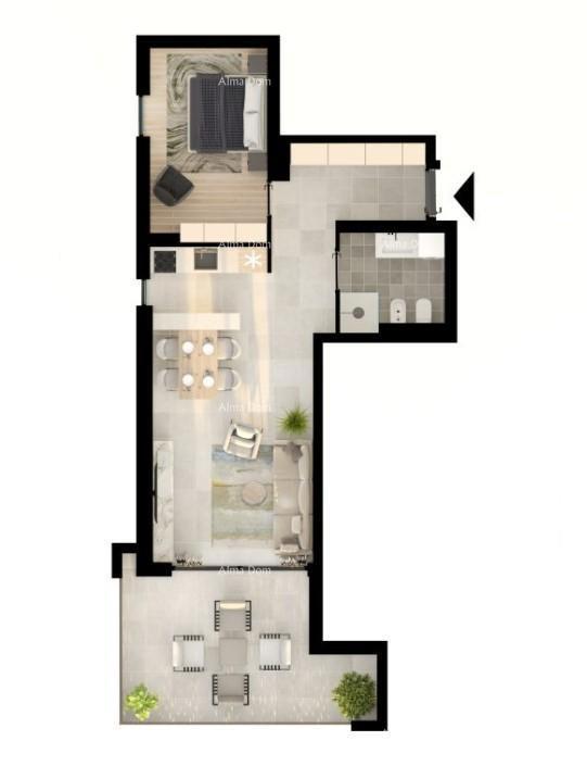 UMAG! Moderno stanovanje v vrhunskem stanovanjskem kompleksu blizu morja, S31