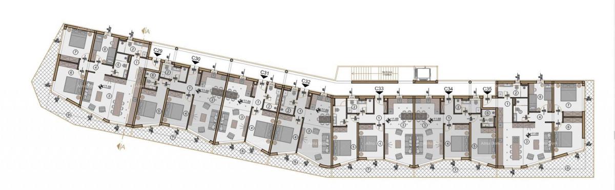 Prodaja modernih stanov v ekskluzivni stavbi s pogledom na Marinu, Pula!