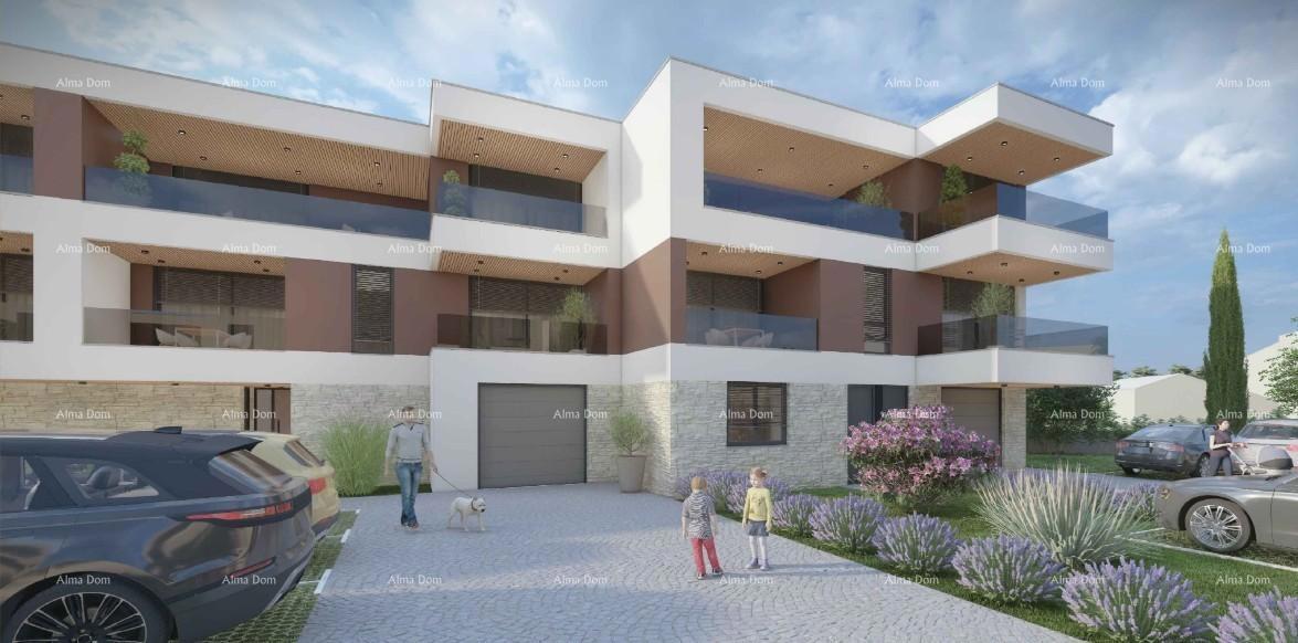 Prodaja stan v novogradnji z garažo, parkirnim mestom in shrambo, Pula!