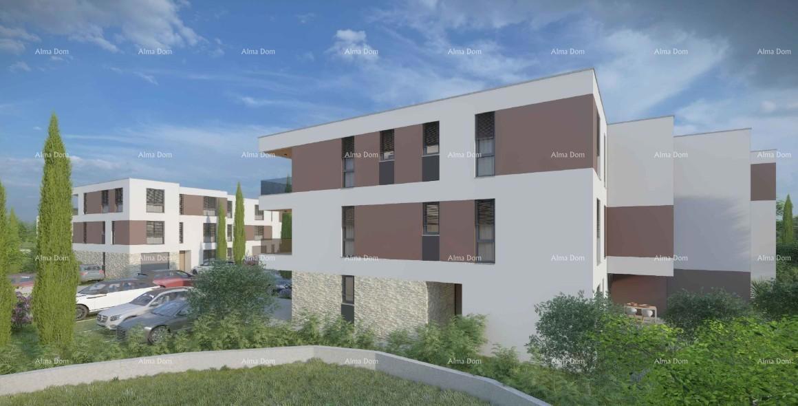 Prodaja stan v novogradnji z garažo, parkirnim mestom in shrambo, Pula!