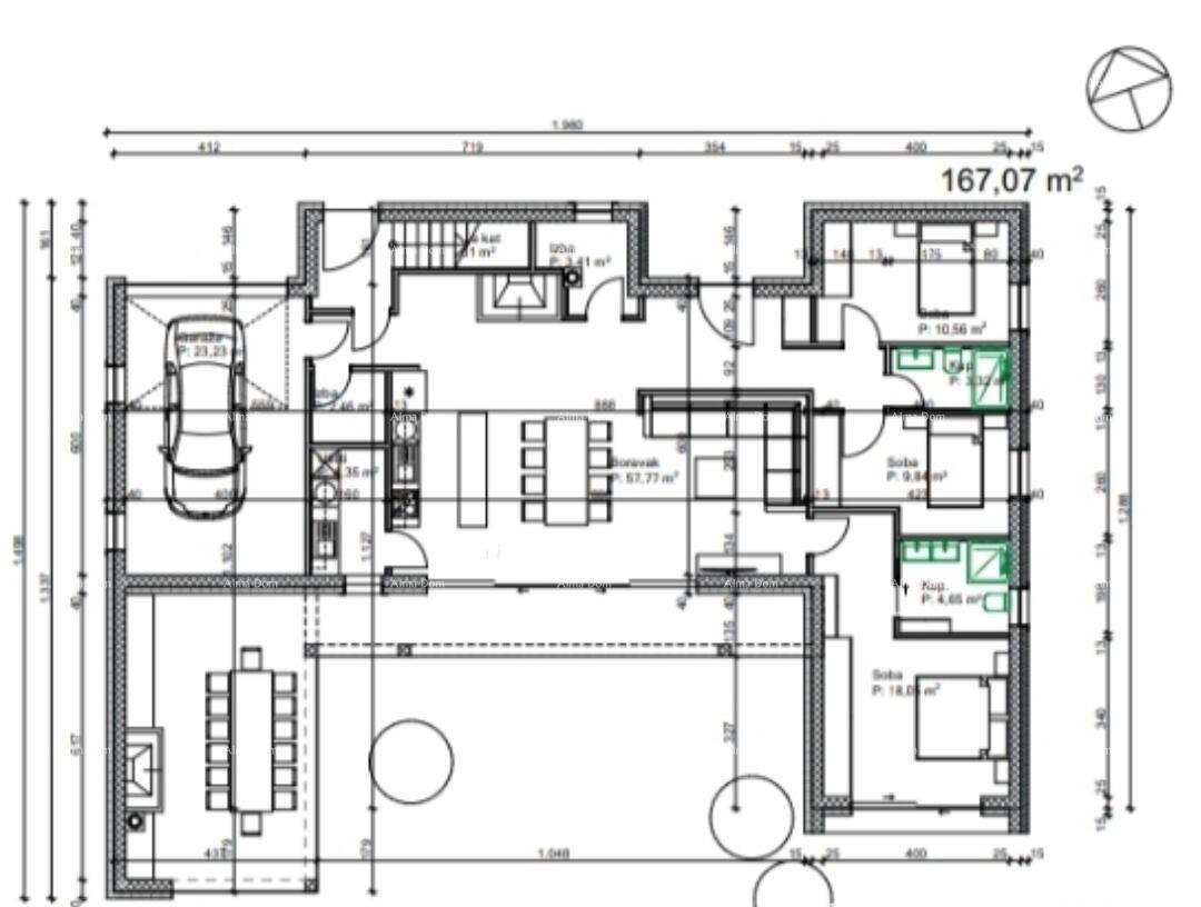 Gradbeno zemljišče, 801 m2, s pravnomočnim gradbenim dovoljenjem, Kršan