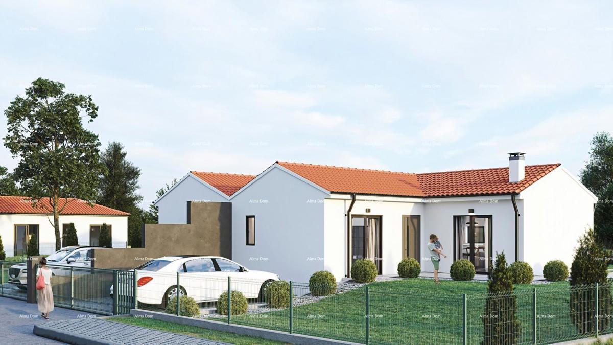 BARBAN, Kožljani - Duplex hiša (desni del). Ekološko urejen kraj, 15 minut od morja. Vseljivo takoj - poletje 2025.