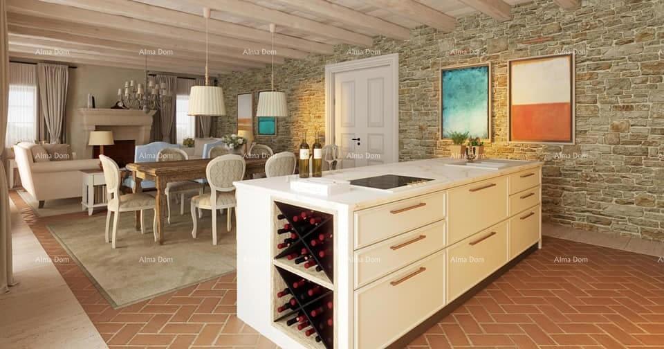 Motovun – Građevinsko zemljište 1.965 m² s projektom vile in pogledom na naravo