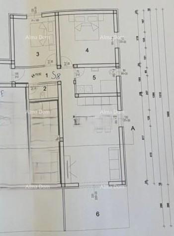 Novigrad – Novogradnja, stan 78,07 m² s teraso od 13 m².