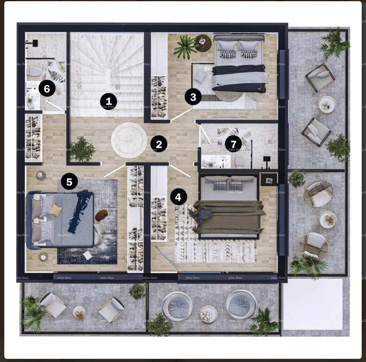 Prodaja prekrasne vile s bazenom, Umag A2