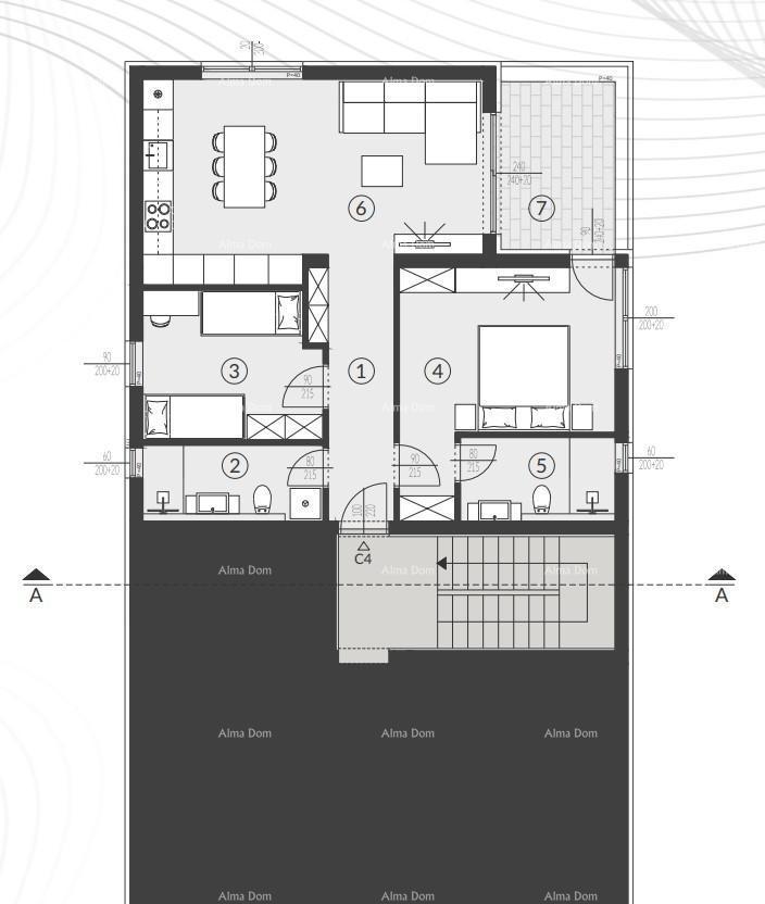 Prodaja stanov v moderni novogradnji s bazenom, Fažana!