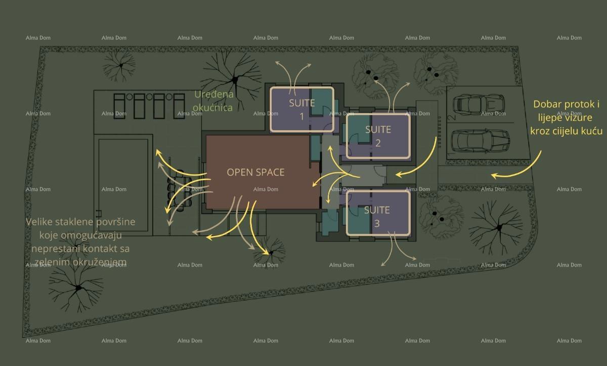 Prodamo luksuzne vile, moderne zasnove z bazeni, okolica Vodnjana! V-A
